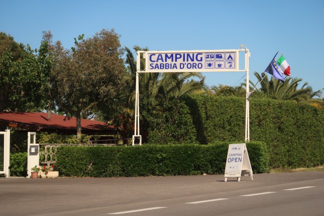 Ingresso del campeggio